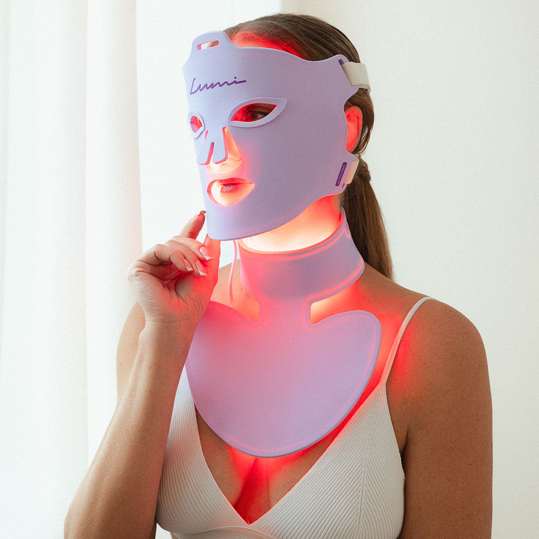 Lumi lichttherapiemasker voor hals en decolleté